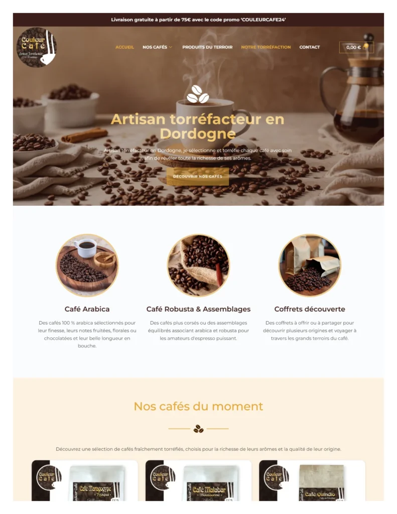 site web café 24