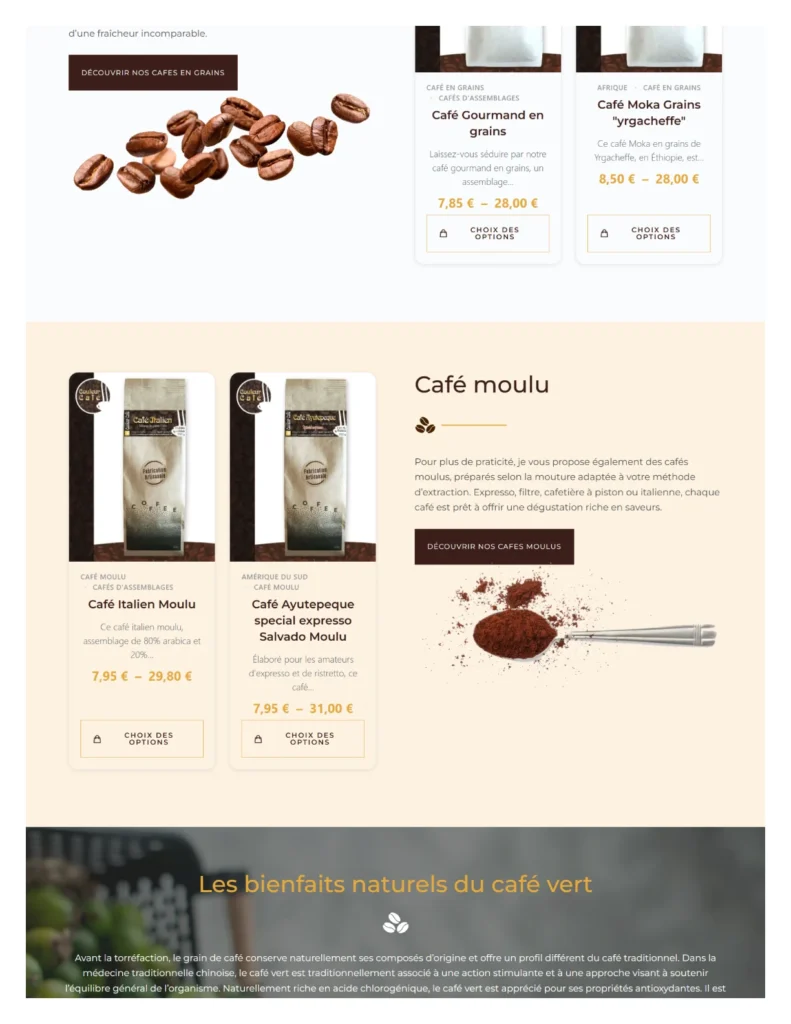 site web couleur café 24